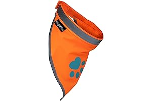 Blaze Orange Dog Bandana: Reflective Safety for Pets
