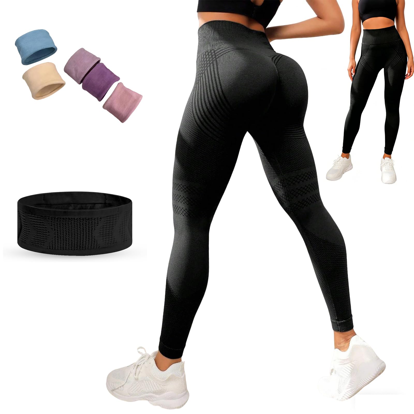 Doletics Cellulite Leggings, 3D Leggings Cellulite Compression, Yoga Pants for Shape, Exercise, Flatten Abdomen