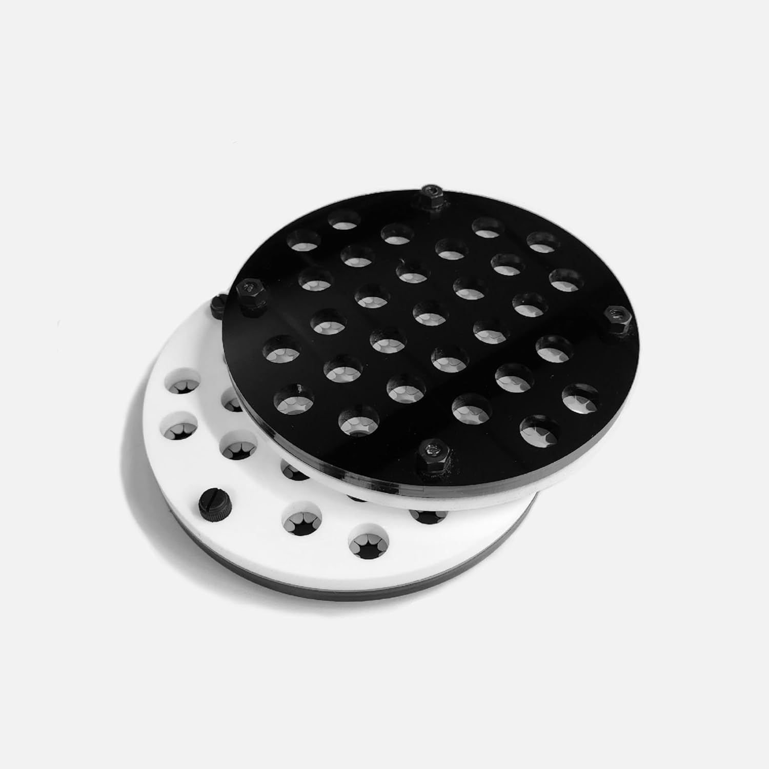 Luna Reef Fragpuck Frag Rack with Locking Insert for Marine Aquarium Coral 7.25" x 7.25" 29 Holes (3 Pack)