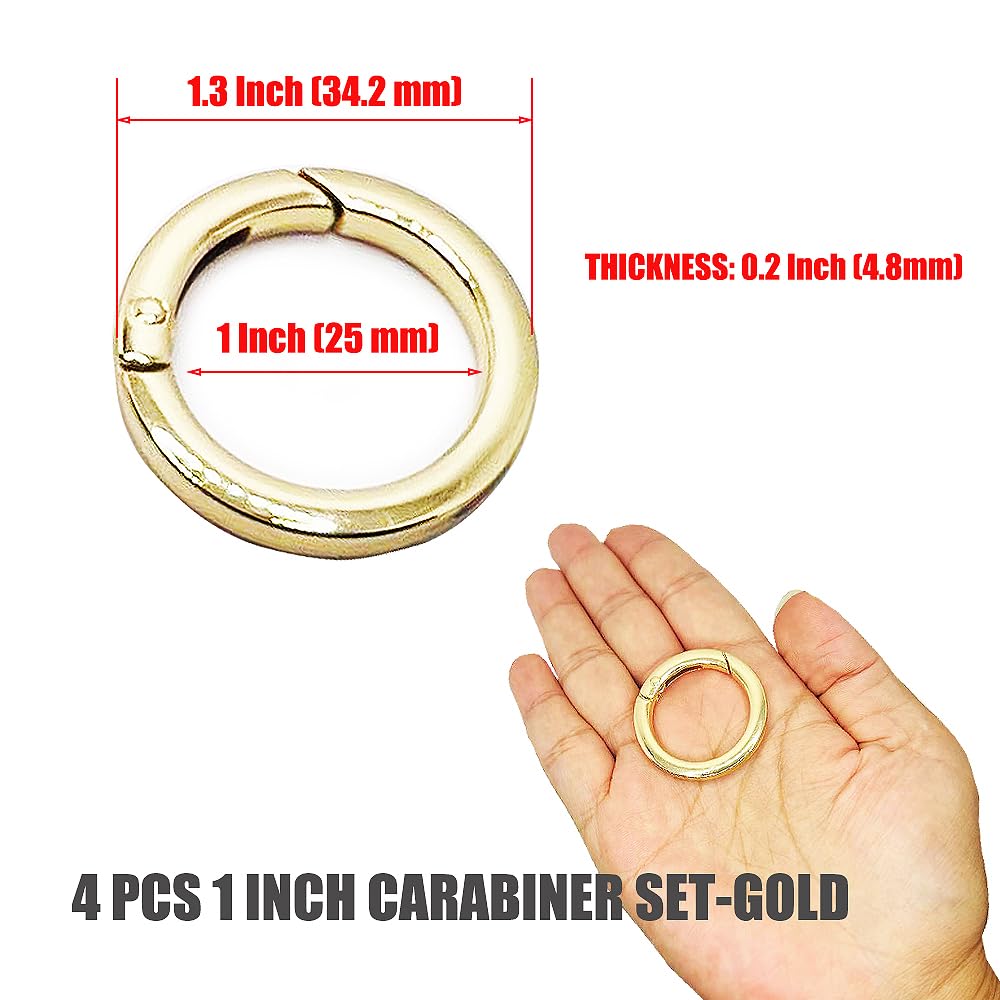 100 Argollas Para Llavero 20mm Mosquetón Gancho De Clip Giratorio Para Manualidades I