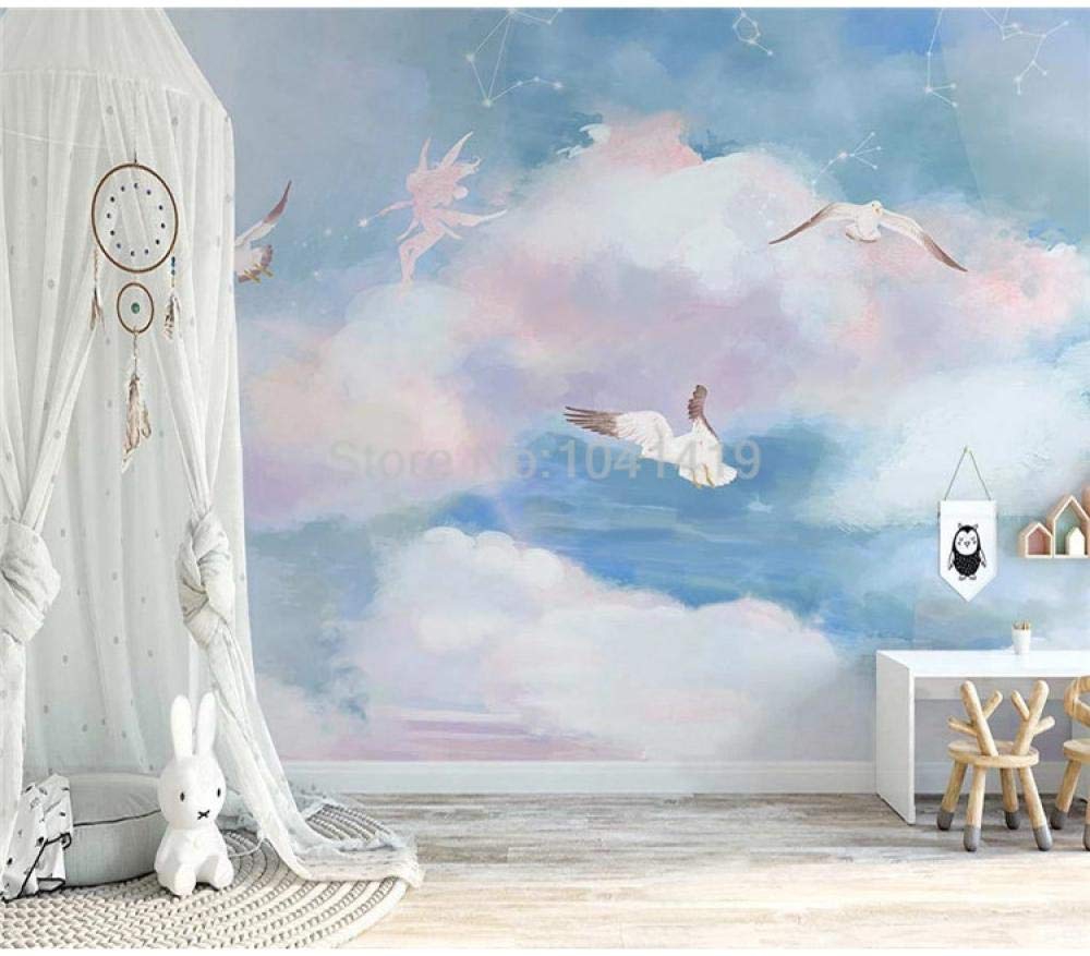 Papier peint photo 3D oiseaux et mer décor mural chambre enfant 300x210