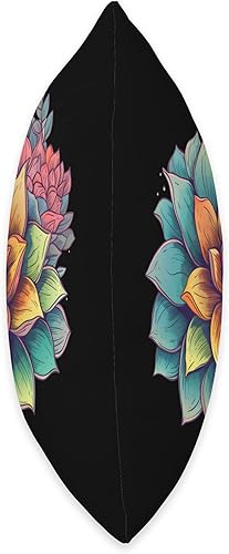 Miniatura 2 de Cactus and Succulent Designs by Fasaza Cojín de cactus floreciente con diseño de cactus y suculentas, flores silvestres, 16 x 16 pulgadas, multicolor