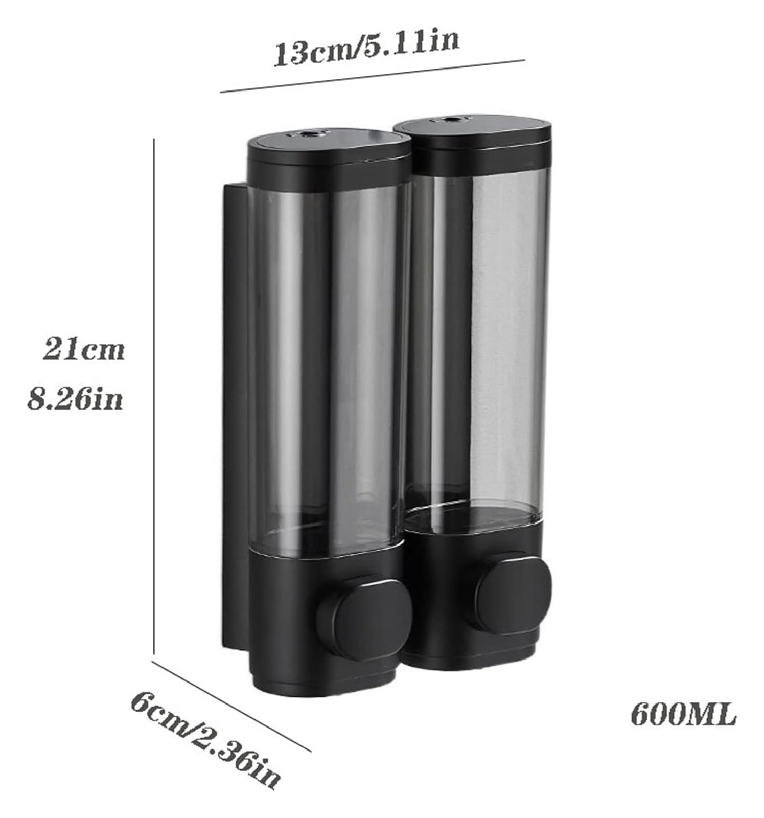 Dispensador de jabón de cerámica, botella de loción recargable, botella dispensadora de jabón 300ML/600ML Dispensador de jabón colgante for hotel Baño Champú Ducha Botella dividida Bomba de presión Bo