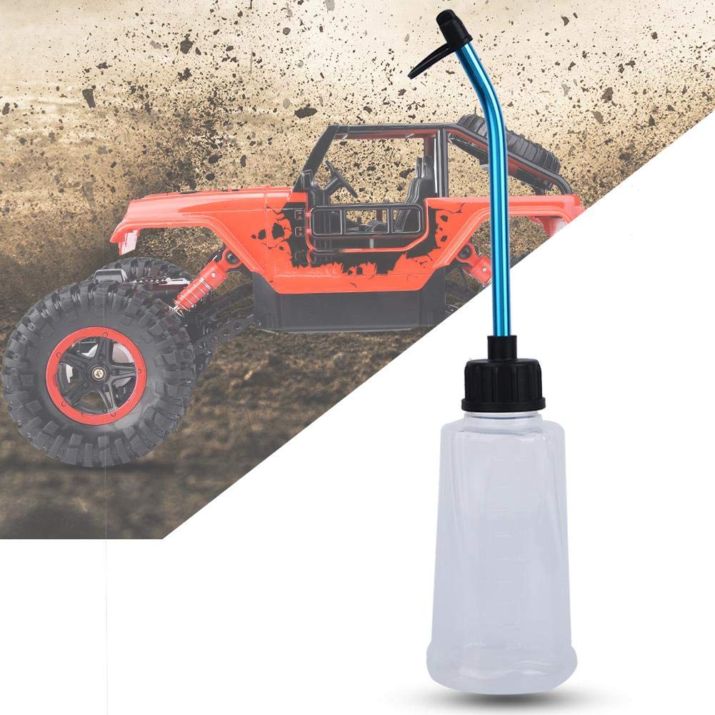 VGEBY1 Nitro Engine Filler, Nitro Engine Rifornimento di Carburante Bottiglia di riempimento con Cannuccia in Lega di Alluminio per RC automodellismo (250 ML)