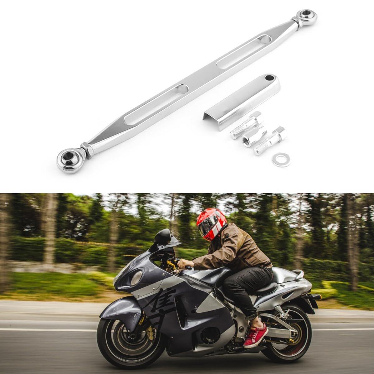 Leva del cambio per moto, biella del cambio per Harley Softail Dyna Touring Electra Road King Street Glide 1980-2018 (2 fori)