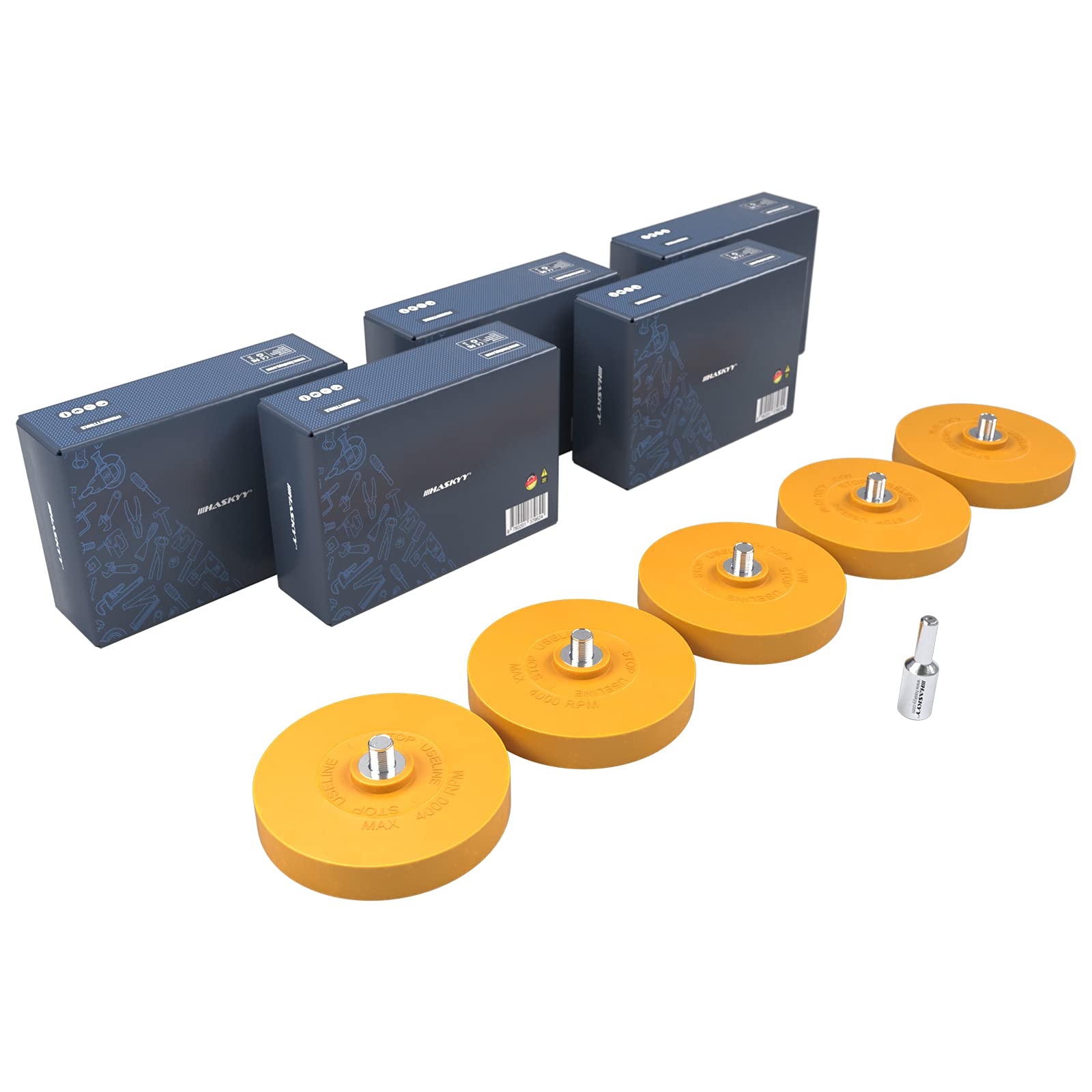 Gomma Per Rimuovere Adesivi Da Auto E Moto - Disco Per Trapano, Ideale Per Pellicole E Residui Di Colla - Foto 5