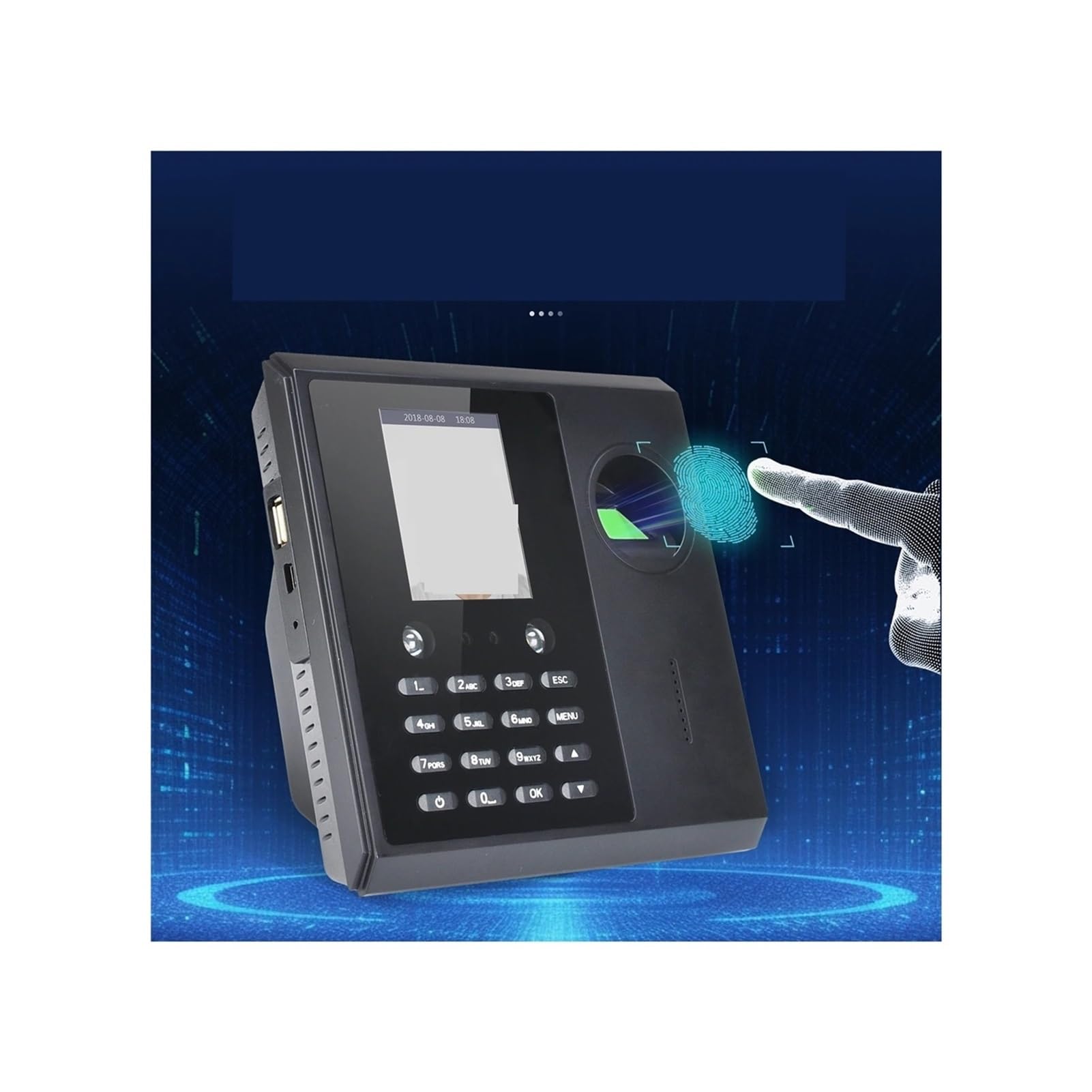 Rilevatore Presenze, Orologio biometrico for la rilevazione e presenze, porta USB di rete, dati for l'orologio for ufficio, macchina for la rilevazione e presenze