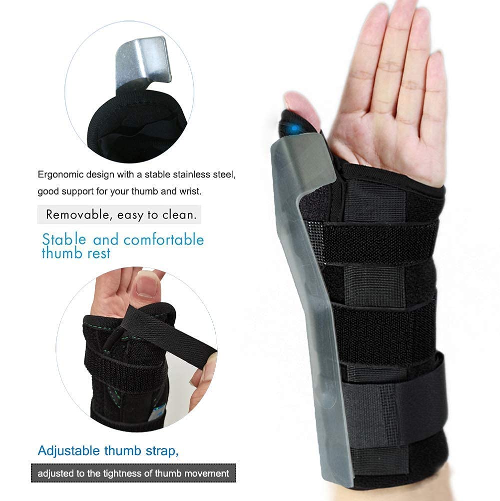 Wrist Brace with Thumb Spica Splint for De Quervain's Tenosynovitis Carpal Tunnel Pain Wrist