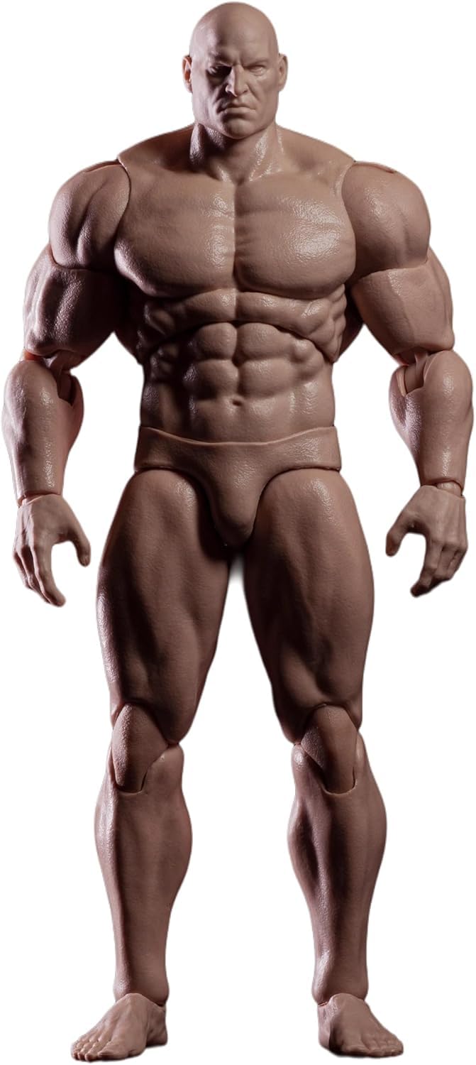 BANDAI NAMCO フィギュア 筋肉キャラクター Amazon.co.jp: 1/12スケール男性アクション人形、6インチ超