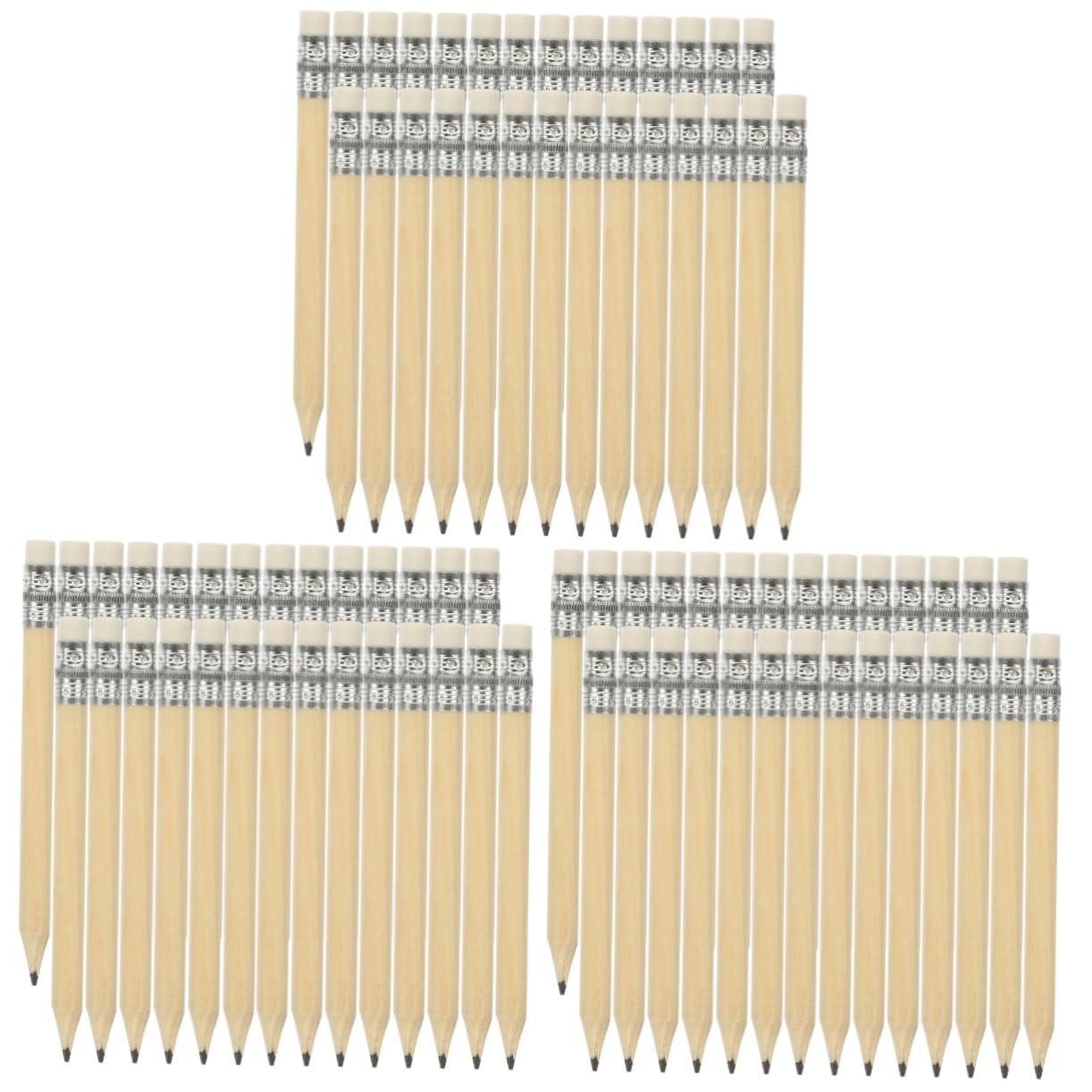 DOITOOL 3 Series Lote De Lápices De Cortos Con Borrador Lápices De Escritura Ergonómicos Dibujo Y De Golf Oficina Y Escuela 100 Piezas X 3