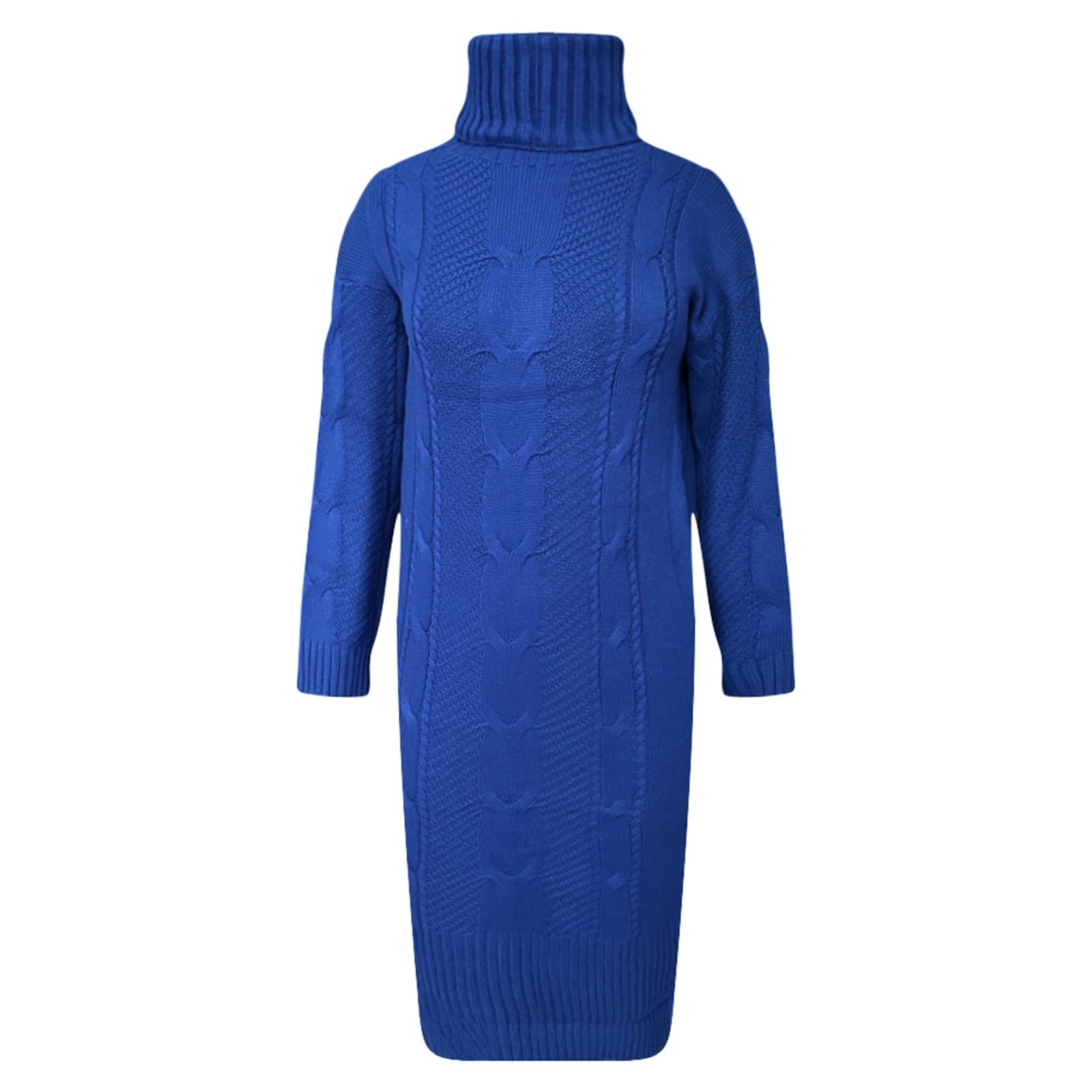Maglione da donna a collo alto, invernale, tinta unita, vestibilità larga, elegante abbigliamento da ufficio