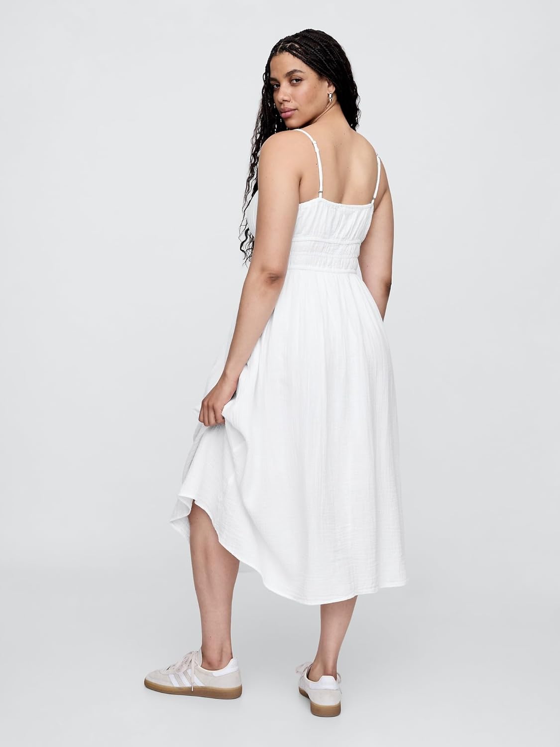 GAP Women's Tie-Front Woven Maxi Dress