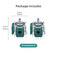 Vista 5 de Mcbazel 2 Pack Controller 3D Analog Joystick Thumb Sticks Replacement Repair Parts for Xbox One Elite 2