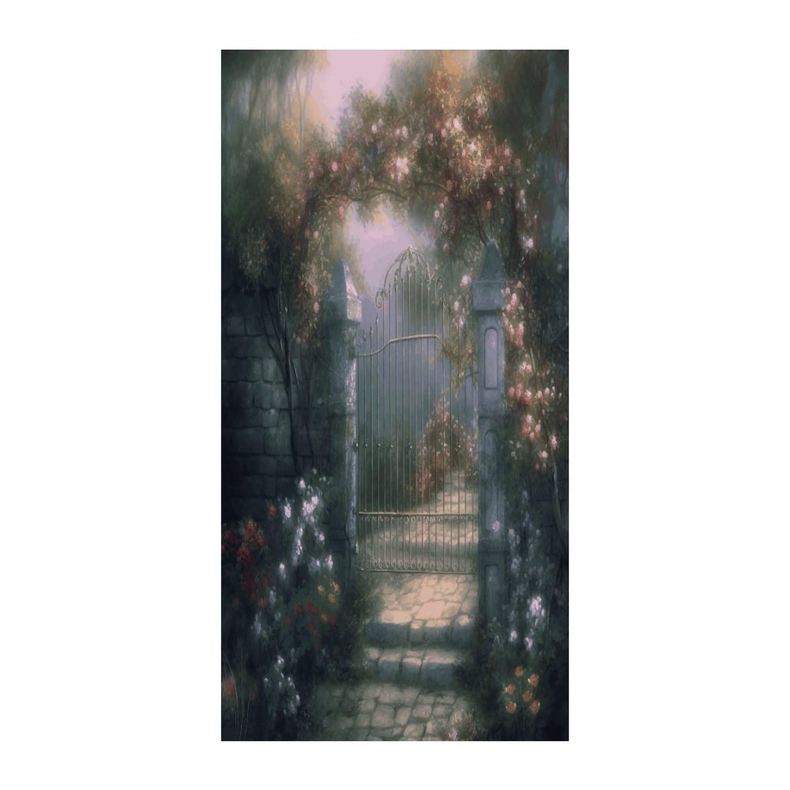 Fekiloot Style Secret Garden Door Curtain Room Divider Curtains