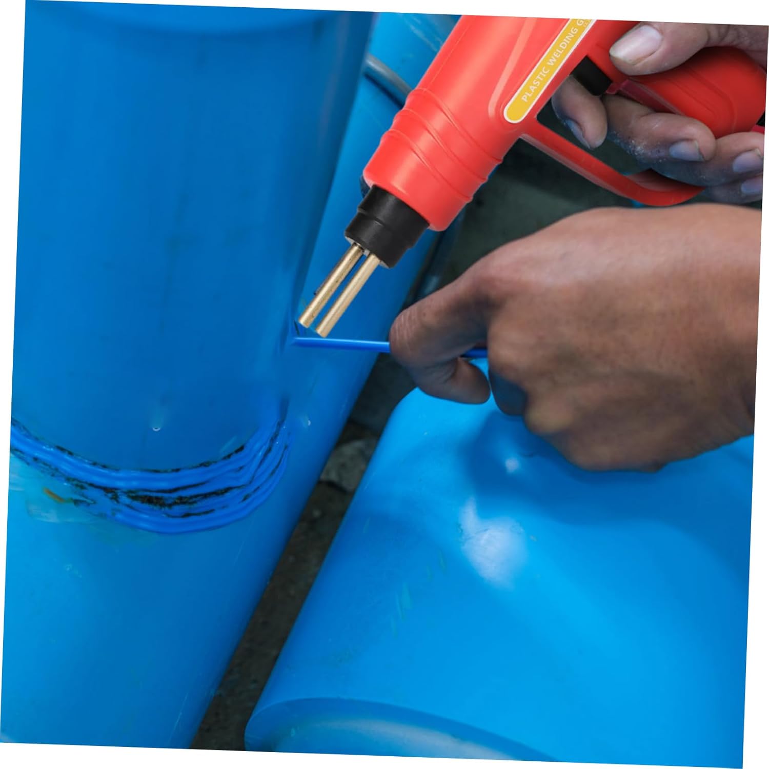 Zerodeko High Power Efficiency Portable Welding Gun Handheld Plastic Soldering Machine Safety Features for Car Repair