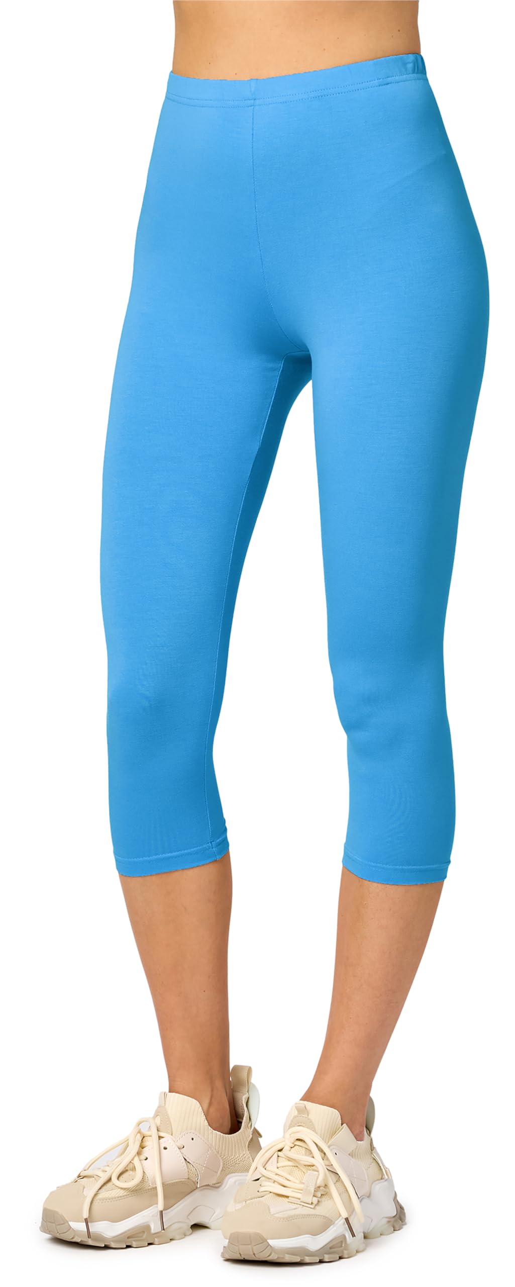 Merry Style Damen Leggings 3/4 Capri Leggings aus Viskose MS10-144