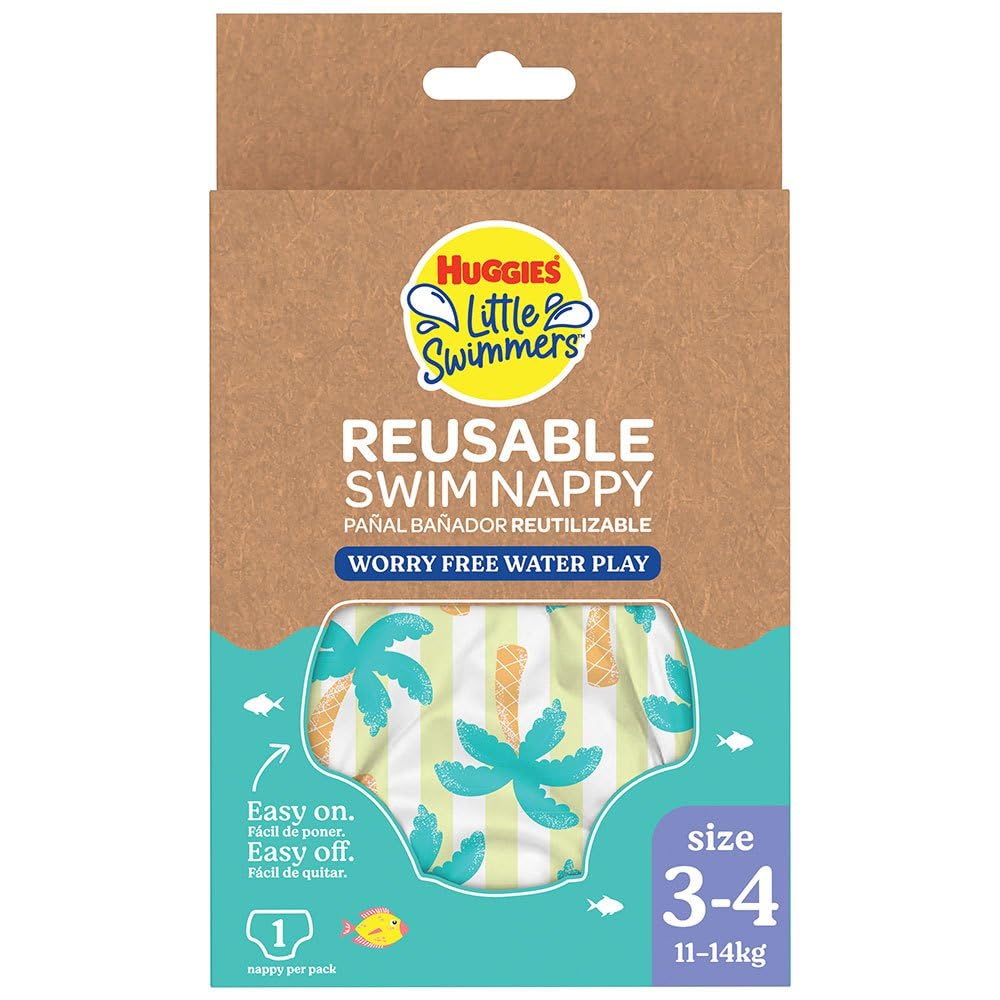 Huggies Little Swimmers wiederverwendbare Schwimmwindeln Größe 3-4 Tropical (11-14 kg)