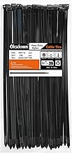 Oksdown 300 mm x 7,6 mm Collier de Serrage Plastique Noir Serre Câbles Longs Rilsan Ultra Solides Résistant aux UV Attache Câble Lot de 100 Pièces