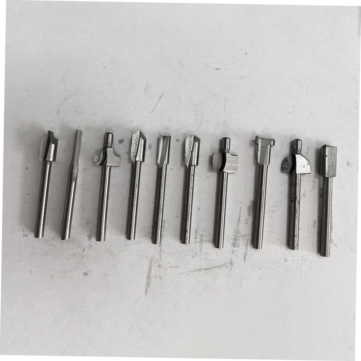 SEWACC Woodworking Edge Trimming Knife Set Mm Milling Cutter High-Speed Steel Flush Milling Cutter Kit for Router Bit for Wood Projects