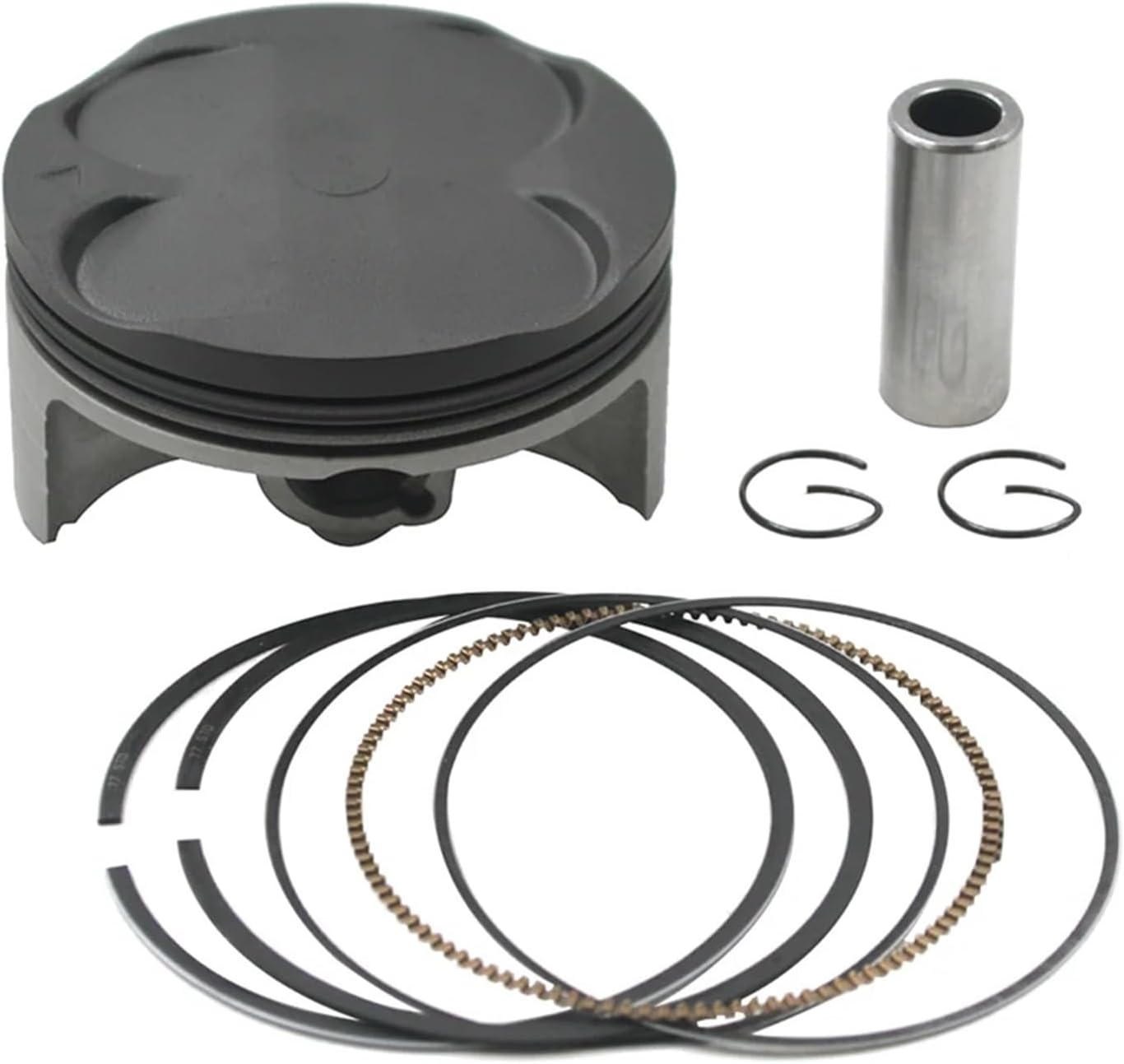 Motorcycle Engine Piston Rings Kit Bore STD ~ +100 +600 Size 77mm ~ 78mm 83mm Compatible With YAMAHA WR250R WR250X 2007-2017 3D7-11631-00-00(1Set 77.5mm)