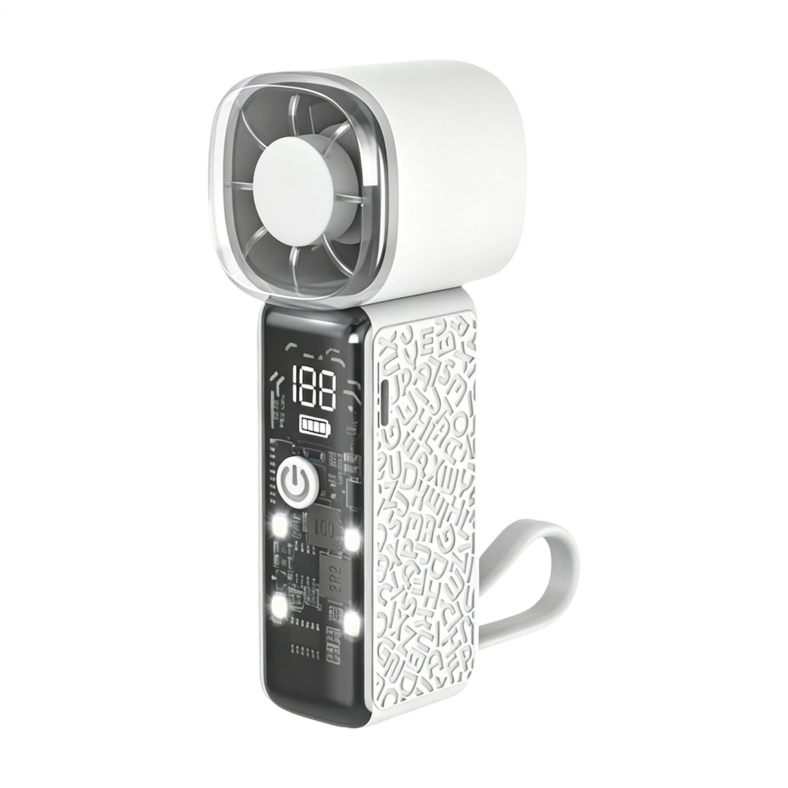 Mini ventilateur de voyage pour le bureau et les concerts en plein air avec batterie 3000 mAh