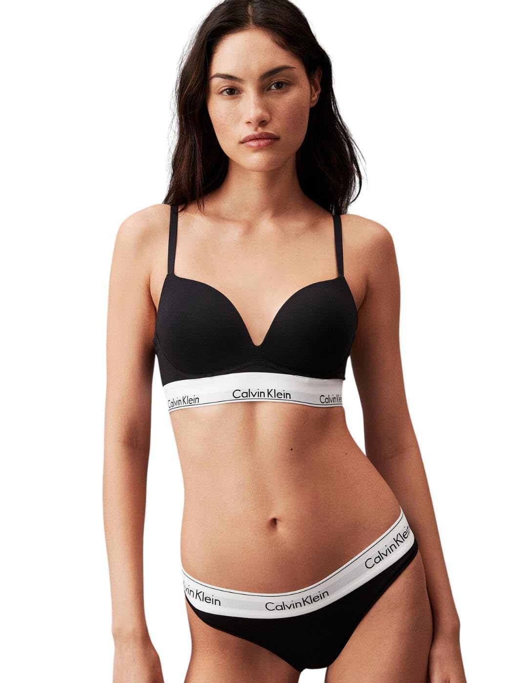 Calvin Klein Donna Reggiseno Push-up Plunge con Ferretto