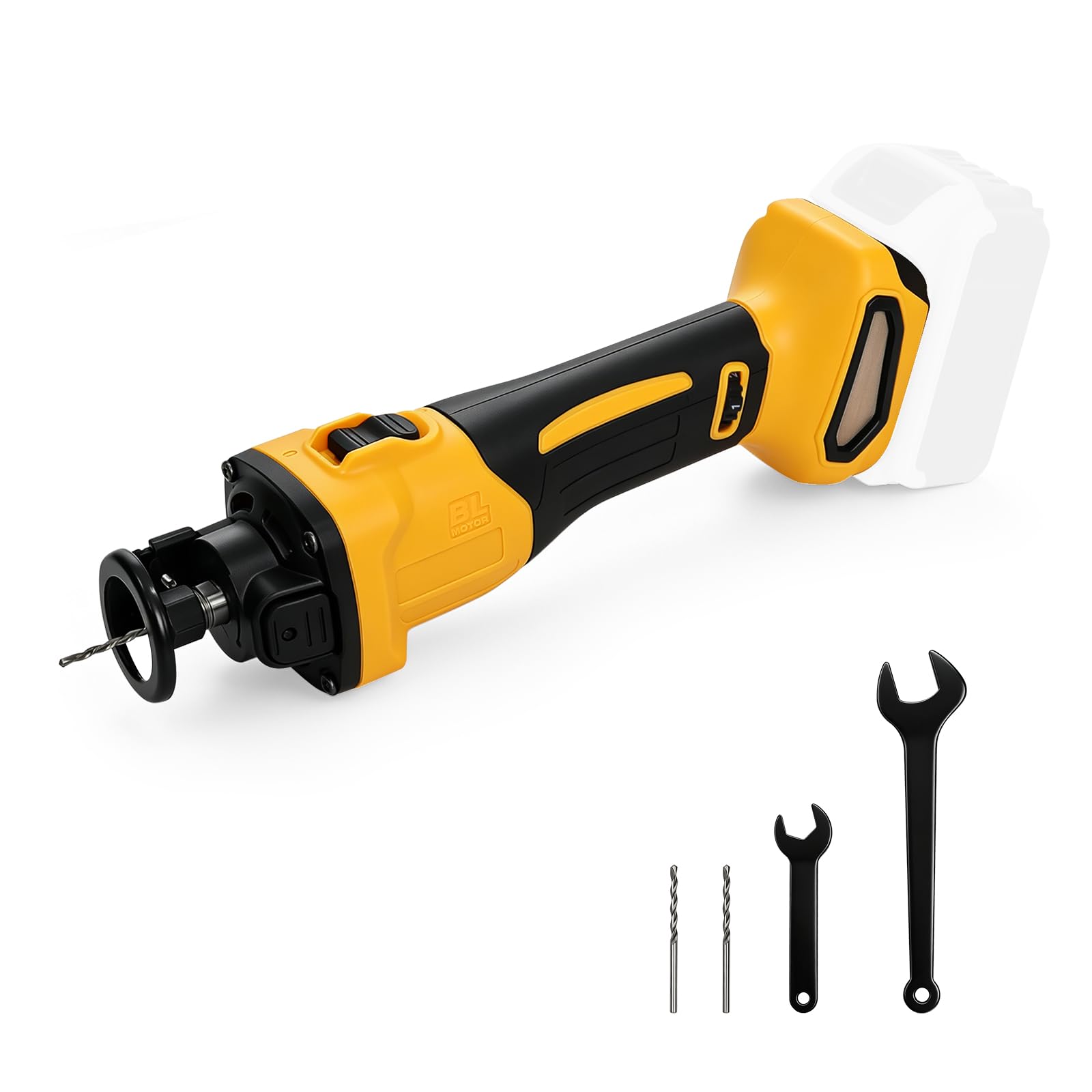 Cordless Drywall Cut-Out Tool Compatible with DeWalt 20V Battery, 6-Speed Adjustable Brushless Rotary Drywall Saw with Up to 28000 RPM for Wood Drywall, Sheetrock, Wood