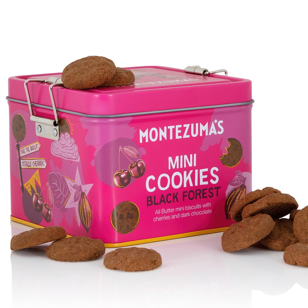 MontezumaAll Butter Mini Cookies with Cherries and Dark Chocolate 200g