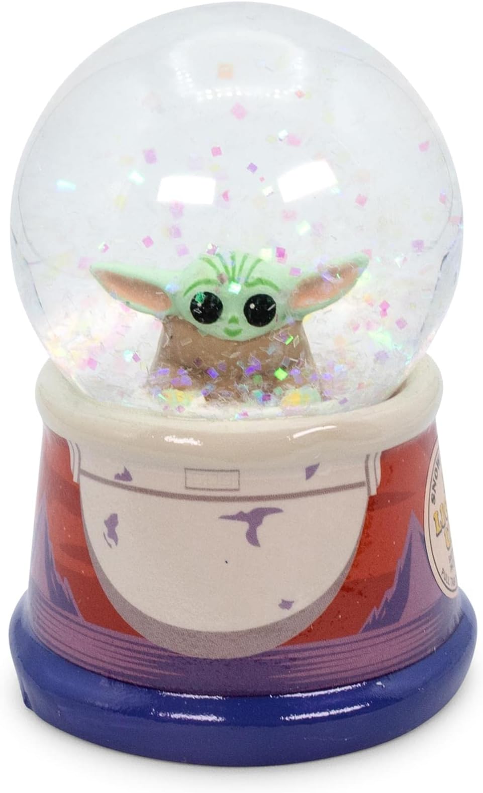 Star Wars: The Mandalorian The Child Hover Pod Light-Up Mini Snow Globe, Blue, One Size