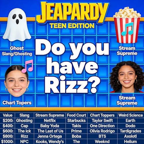 『Teen Jeopardy 2025: Pop Culture & Trivia Edition』のカバーアート