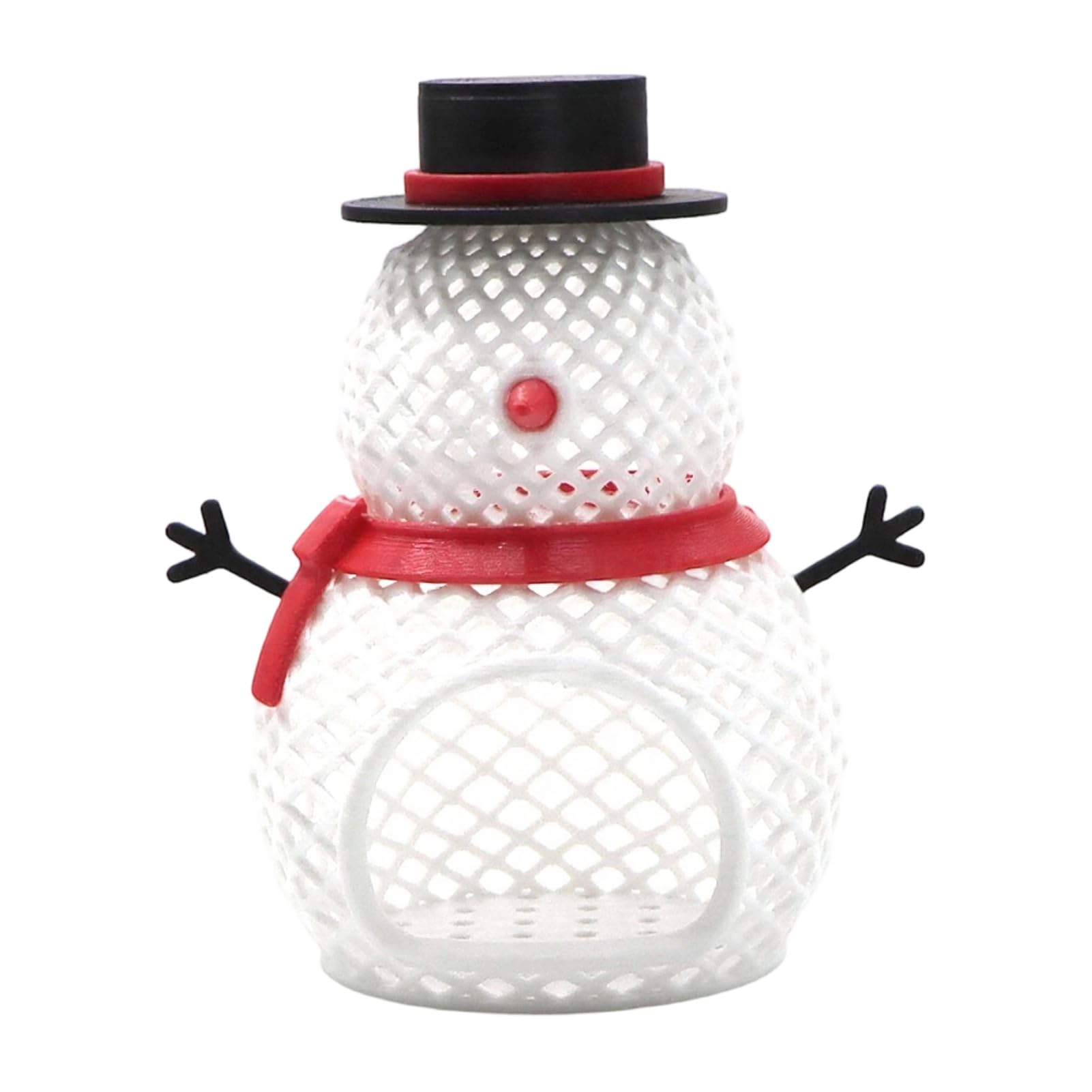 ZhzeYun Christmas Aquarium Hideout Cave, Snowman & Tree Fish Tank Decor, Small Shelter for Betta Fish & Shrimp, Plastic Ornament for Freshwater Saltwater Tanks Black white & Pink