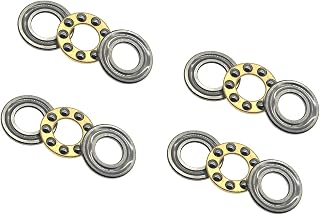 RESALET F8-16M Thrust Ball Bearings 8mm x 16mm x 5mm Chrome Steel Single Direction 4pcs