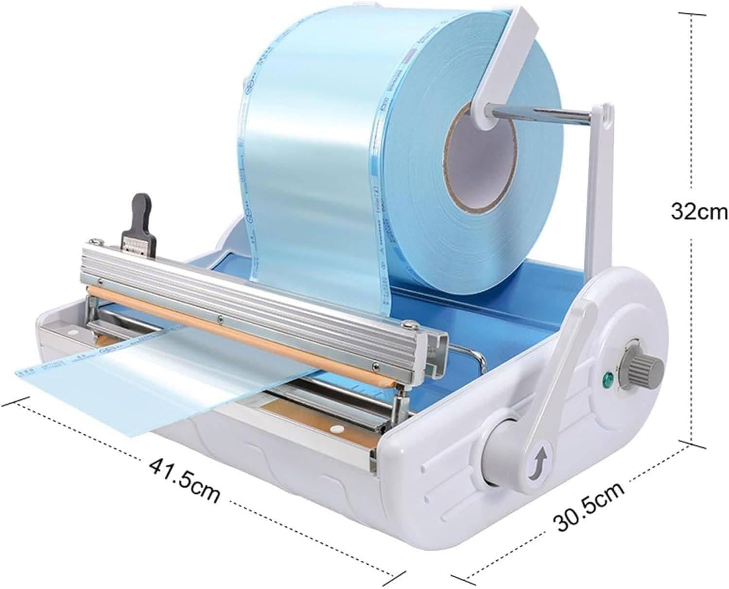 Máquina Envasado Bolsas Dental,Selladora Envases Médicos Automática 500w, 6 Niveles Temperatura Regulable,Ancho Máximo 250mm para Esterilización Paquetes Y Materiales Médicos