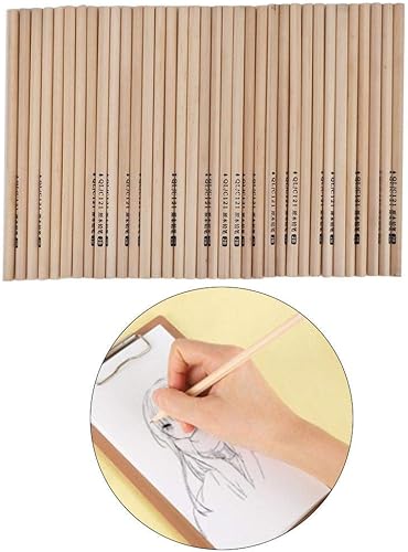 Miniatura 4 de Hilitand Lápiz de escritura de grafito Hb 2b de madera de protección del medio ambiente (triángulo 2B)