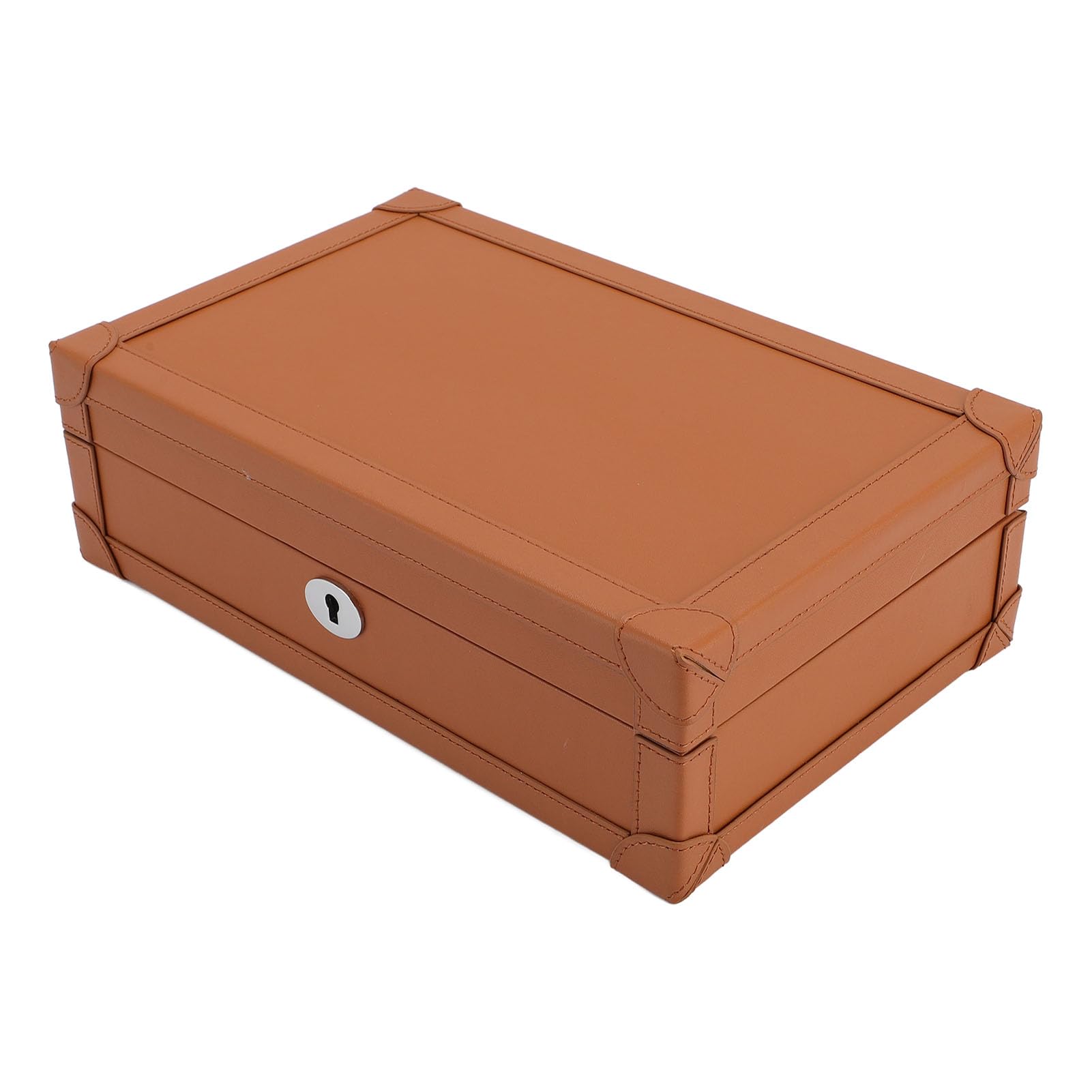 Qcwwy Vetrine per Orologi, Armadietti, Custodie per Organizzatori di Viaggi e Accessori (BROWN)