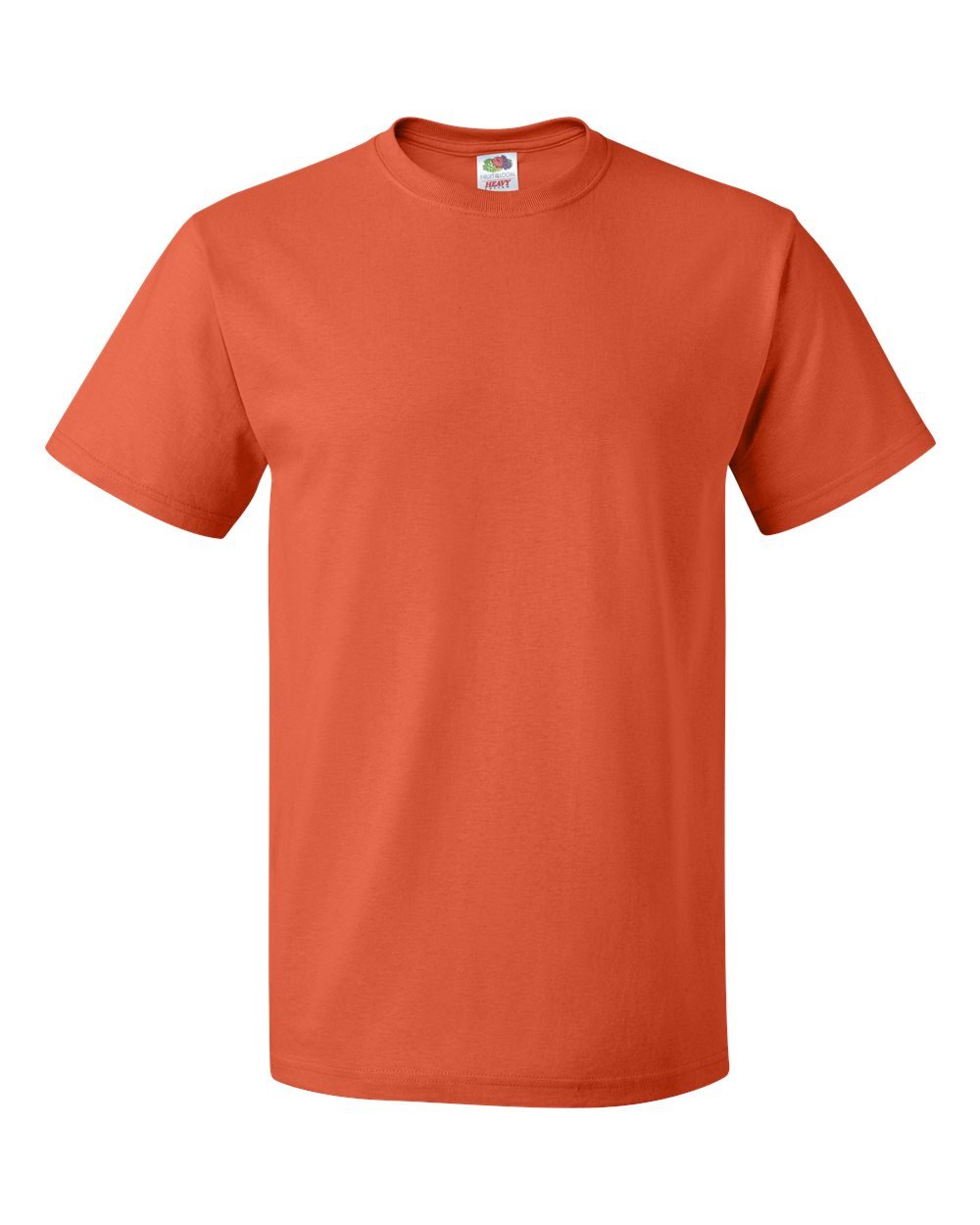 Fruit Of The Loom Men's Orange Original T Logo T-Shirt, Pack Of 5 - M