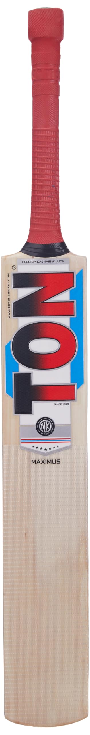 SS TON Maximus Size-6 KW Cricket Bat, 1000 Grams, Short Handle for Men, Premium Willow for Leather Ball, Lightweight, Strong Grip, Shock Absorption, Ideal for Professional Players-image-43