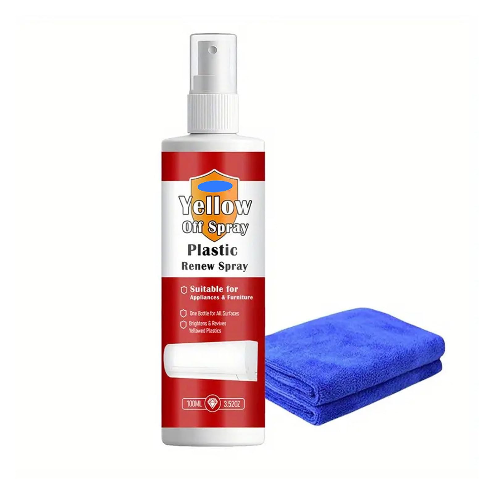 Air Conditioners Cleaner Set 100ml Eliminates Cement Glues Paint Dirts Not Scrubbing Required Safe on Surfaces Fast Acting Degreaser Cement Paint