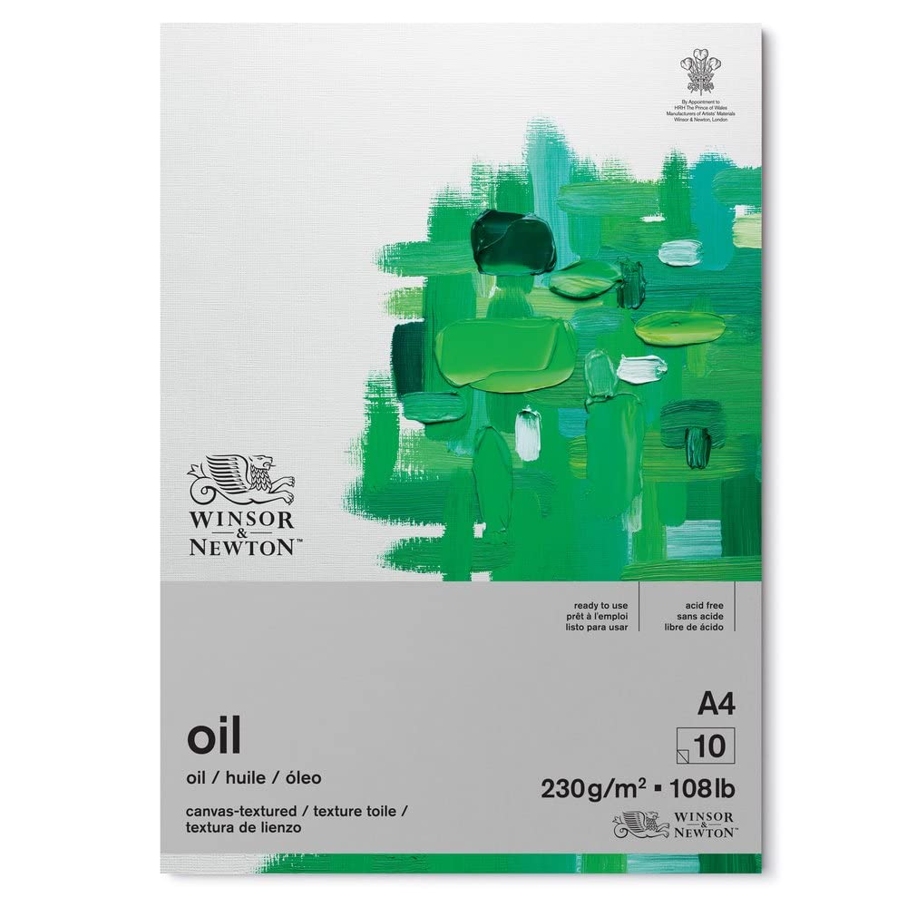 Winsor & Newton,White 6532006 Oil Pad, 10 Sheet, A4 Size
