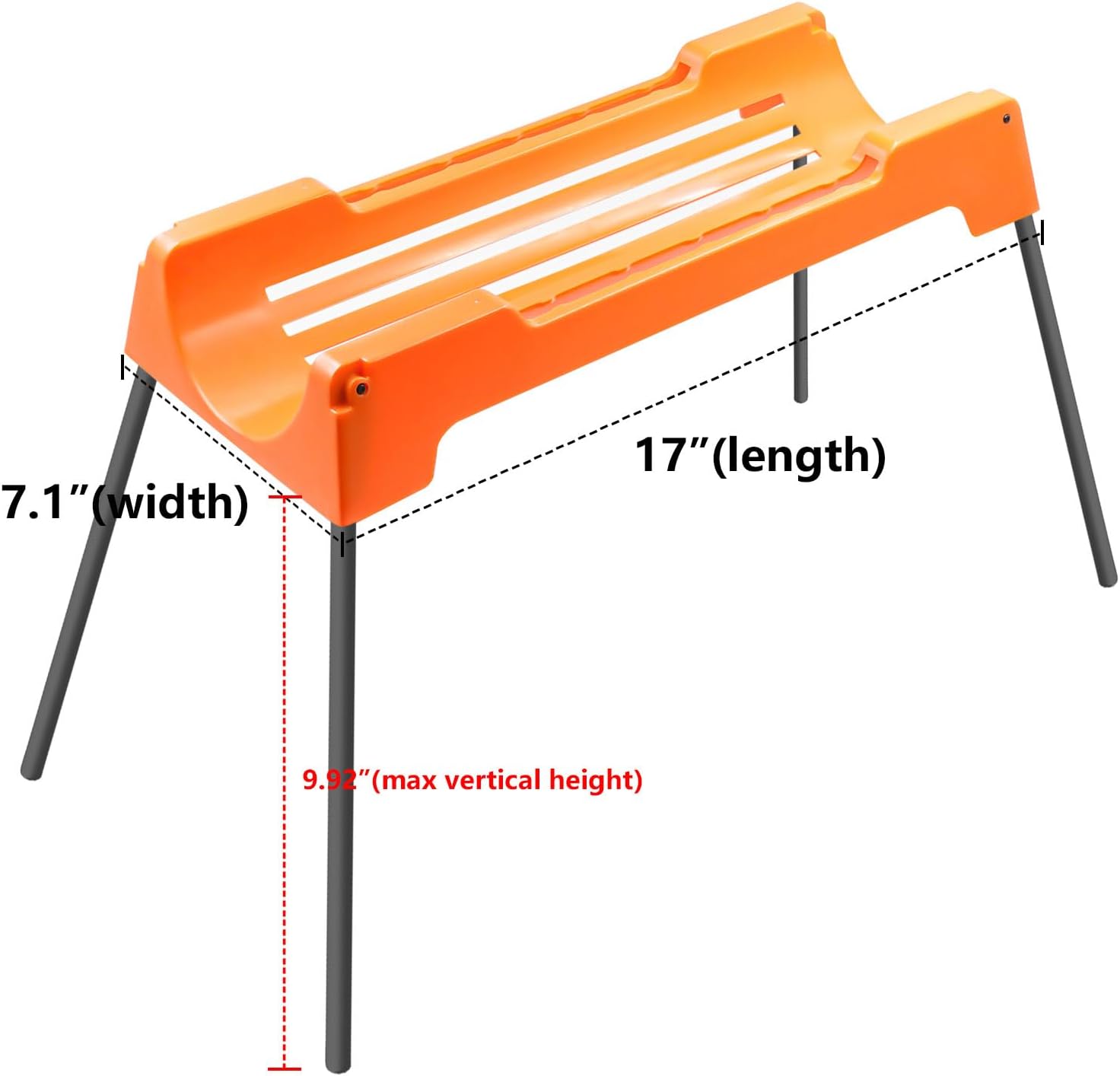 RV Sewer Hose Support, Sewer Hose Support Kit,Foldable Metal Support Bracket with Different Heights Works Over Uneven Terrain, Easty to Drain, Stable and Durable