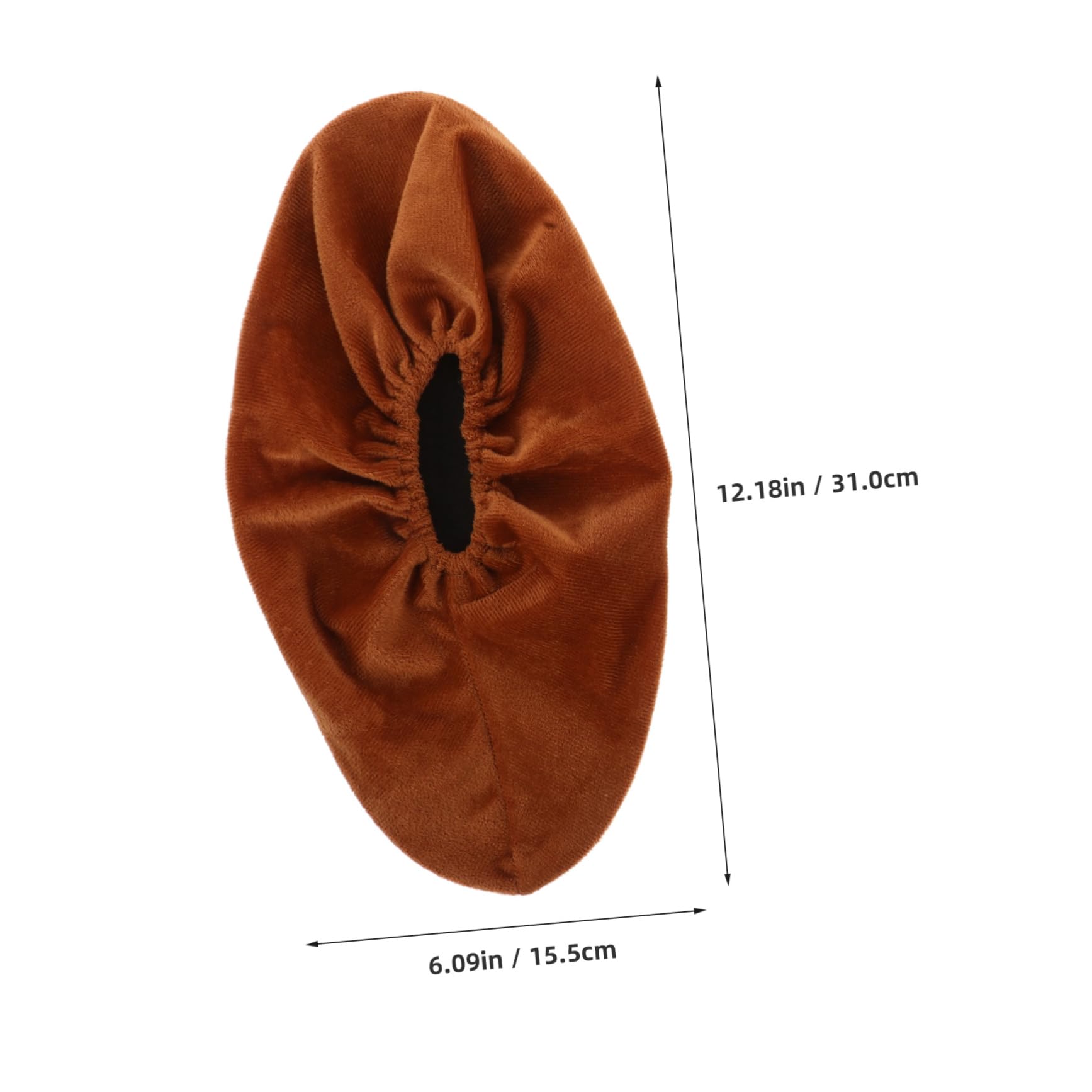 Abaodam 2pairs Anti-Slip Wear-Resistant Shoe Cover Covers Shoe Wraps for Indoors Waterproof Shoe Cover Bowling Shoe Rain Cover Protectors Rainproof Reusable Bowling Shoes Flannel Brown