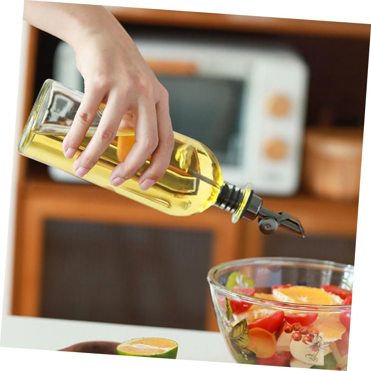 2piezas Dispensador Aceite Cocina Biberon Aceite Cocina Botella Vidrio Condimentos