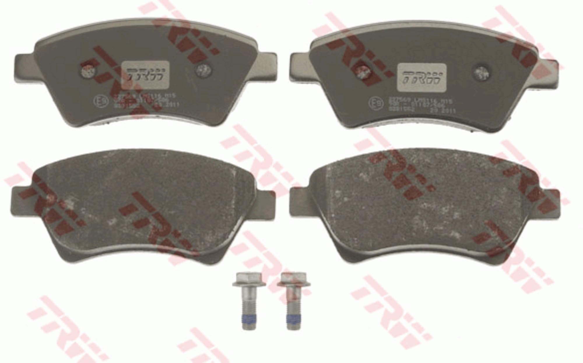 TRW Fren Balatası Ön Renault Megane II 1.6 05-08, 1.6-2.0 16V 02-08, 2.0 16V T 04-08, 1.5-1.9 DCI 02-09 GDB1552