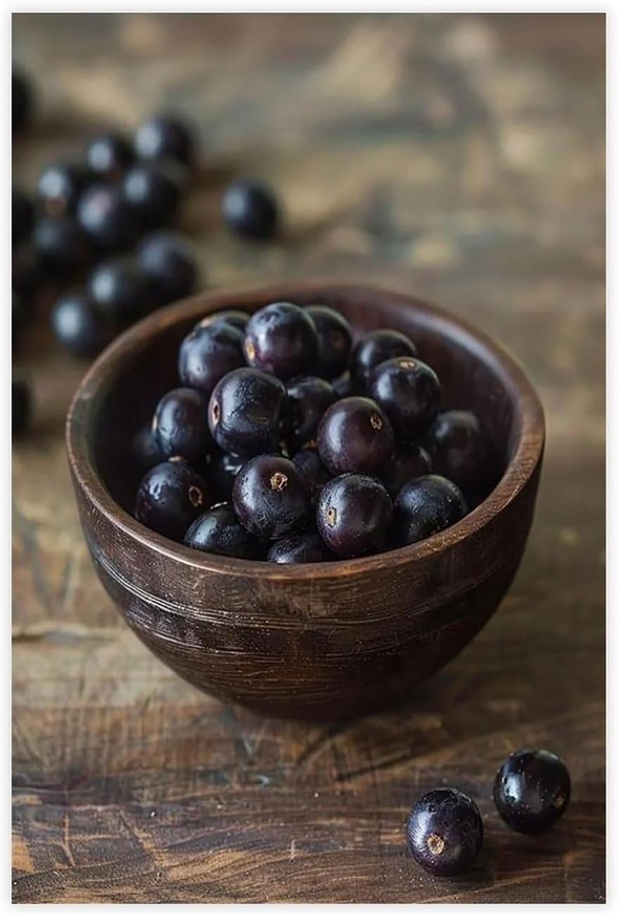 IADNG Açaí Poster sur toile pour décoration de chambre à coucher, cadeau 20 x 30 cm