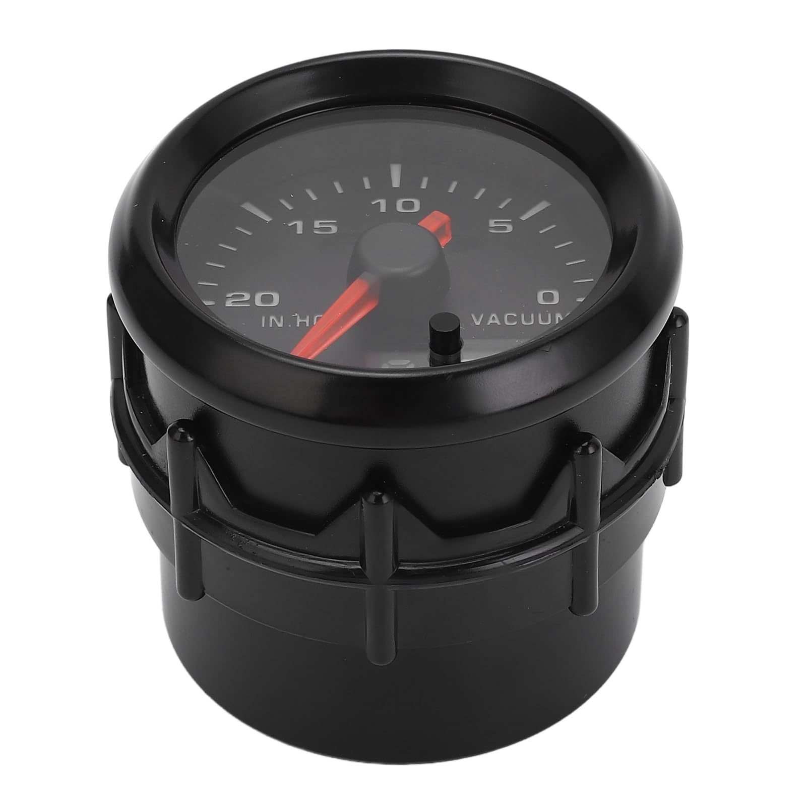 CHICIRIS Vacuometro Digitale per Auto ABS da 52 Mm, Puntatore da 0 a 30 IN.HG e Display Digitale da DC10 a 15 V per Monitoraggio e Manutenzione del Motore dei Veicoli DC12V