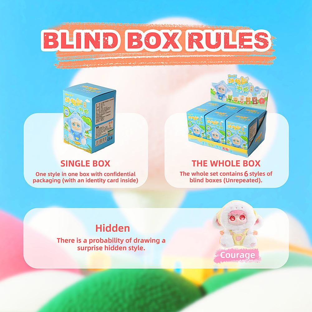 Amazon.com: SURUIMA GK Samuel Plush Blind Box， Zoo Tour Gen2