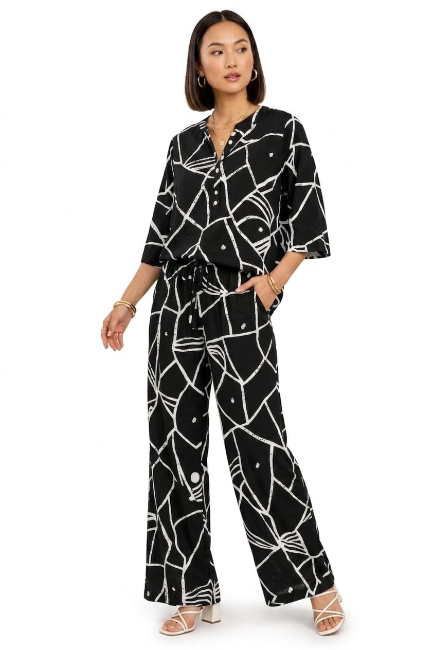 designally Women's Printed Co-ord Set, Multicolour-picture-7