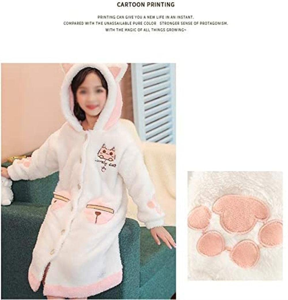 YOUSNH Peignoirs Imprimés Pour Garçons Et Filles En Flanelle Chaude à
