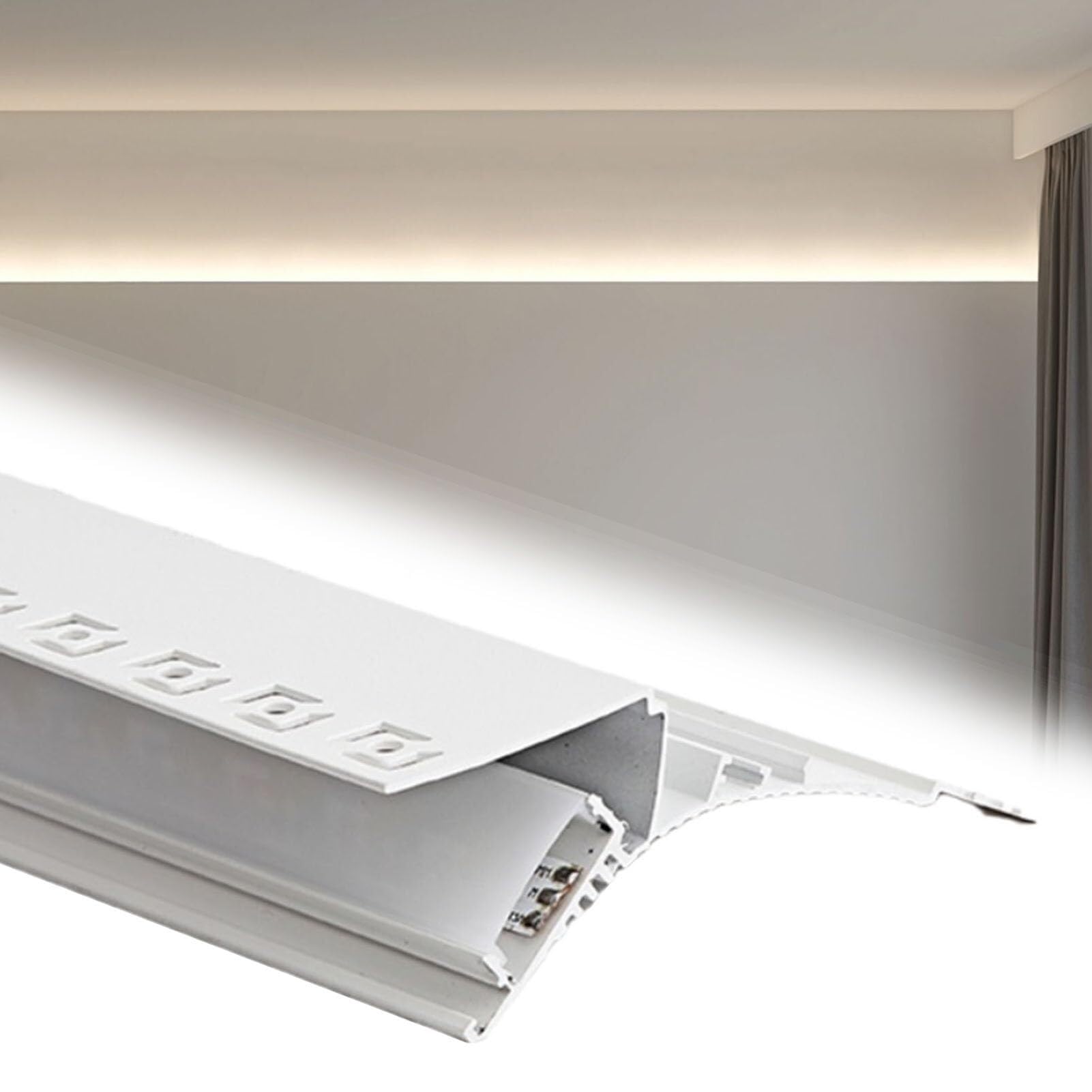 Canal de Aluminio LED estructural para iluminación indirecta arquitectónica