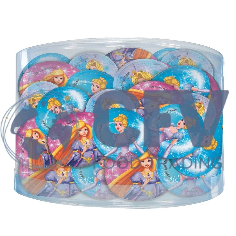 Monedas De Chocolate Con Leche Princesas 1 Kg 190 Piezas 40 Mm